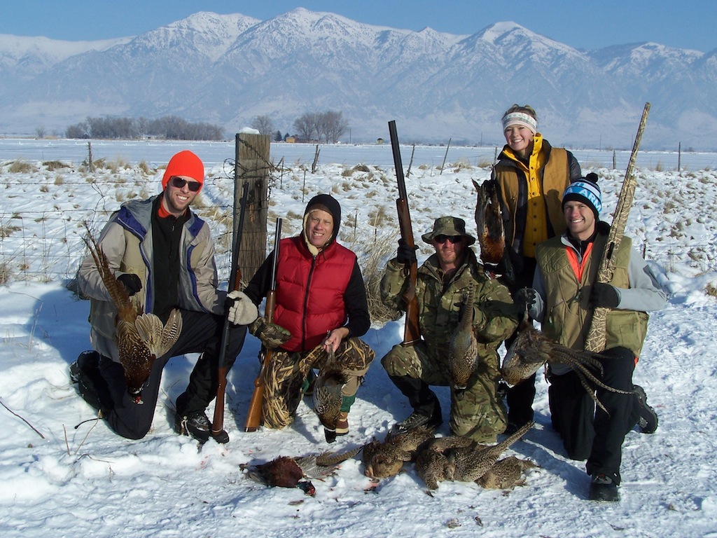 Hunting party portrait